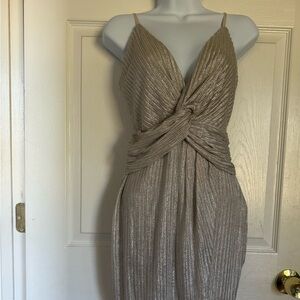 Stunning Silver Backless Dress